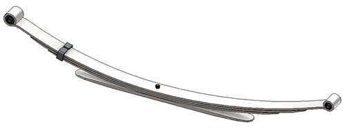 1986 - 2003 Ford Ranger rear leaf spring, 4(3/1) leaves, 1250 lbs capacity Questions & Answers